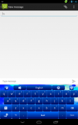 GO Keyboard Simple Blue Theme screenshot 4