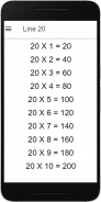 Maths Tables screenshot 2