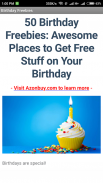 Cool Birthday Freebies screenshot 2