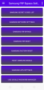 Samsung FRP Bypass Settings screenshot 2