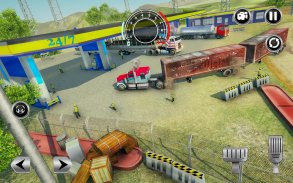 Road Train Truck Driving Sim: Long Trailer Cargo screenshot 6