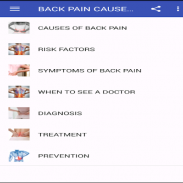 BACK PAIN CAUSES & TREATMENT screenshot 0