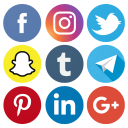 Social Media Apps All In One Icon