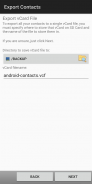 Export Contacts screenshot 1