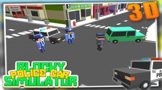 Blocky Police Car Simulator 3D screenshot 9