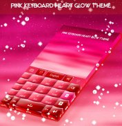 Pink Keyboard Hearts Glow screenshot 2