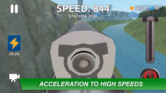 Hyperloop: भविष्य ट्रेन सिम्युलेटर! screenshot 4