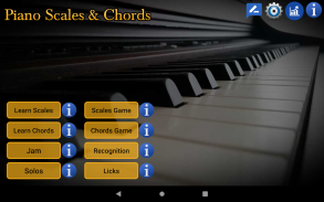 ترازو و آکورد پیانو - نواختن پیانو را بیاموزید screenshot 15