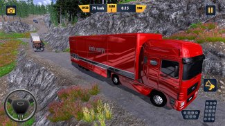 American Truck Cargo Car Transporter Driving screenshot 2