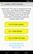 JuiceBox LiFePO Calculator screenshot 0