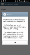 Temperature Widget Sony SW2 screenshot 1