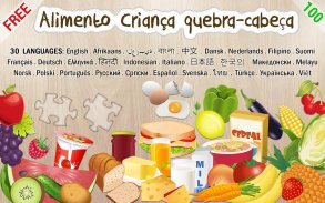 Alimento Criança quebra-cabeça 🥕🍅🍍🍉🎂🍭🍪🧀 screenshot 1