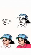 Easy how to draw a face of michael jackson anime screenshot 1