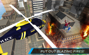 Real City Police Helicopter Games: Rescue Missions screenshot 0