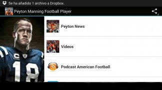 Peyton Manning Football Player screenshot 1