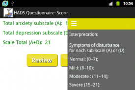 Ansiedade e/ou depressão? HADS screenshot 7