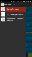 Math Formulas screenshot 1