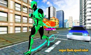 Real Police Robot:Super Lightning Robot Speed Hero screenshot 6