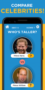 Taller or Smaller: Celebrity Height Trivia Quiz screenshot 0