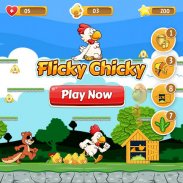 flicky 치 키: 점프, 치킨 플랫폼 러닝 screenshot 6