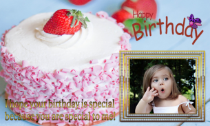 Birthday photo frame greetings screenshot 7