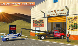 Gas Station & Car Service Mechanic Tow Truck Games screenshot 4