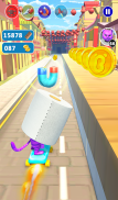 Cat Toilet Paper Running Adventure – Subway Game screenshot 8