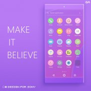 Theme XPERIA ON| Be Purple screenshot 6