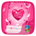 Pink Love 3D Go Launcher Theme