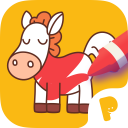 Kids Coloring World Icon