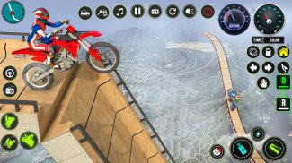 疯狂的自行车赛车特技3D screenshot 4
