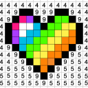 Libro da Colorare con Numeri - Color by Number