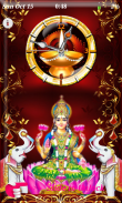 Lakshmi Diwali Theme Clock Lockscreen - LWP screenshot 1