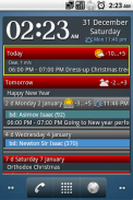 Relógio e widget de eventos F screenshot 5