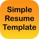Simple Resume Template Icon