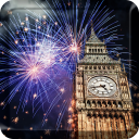 Feuerwerk Neujahr London Live Wallpaper Icon