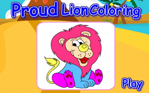 Coloring Proud Lion screenshot 0