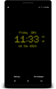 Pixel Digital Clock Live Wallpaper screenshot 1