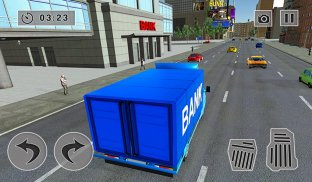 Security Van Driver USA Bank Cash Transport Sim screenshot 0