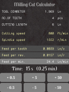 Milling Cut Calculator screenshot 15