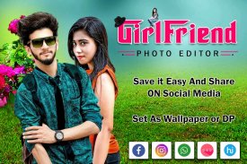 Selfie With Girlfriend Photo Editor 2020 screenshot 2