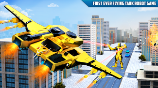 Flying Tank Transform Robot Battle Tank: Lion Game screenshot 1