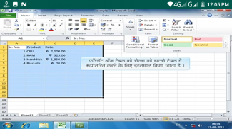 Learn M S Excel 2010 in Hindi screenshot 6