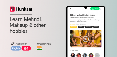 Hunkaar | Learn Mehndi, Makeup & Other Hobbies 📚 screenshot 4