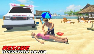 Beach Rescue Game: Emergency Rescue Simulator screenshot 0