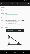 Calculateur de trigonométrie screenshot 1