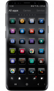 Launcher Theme - Dusk Black Icon Pack Wallpaper screenshot 3