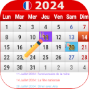 Français Calendrier 2024 Icon