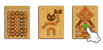 Wood Nuts & Bolts Puzzle