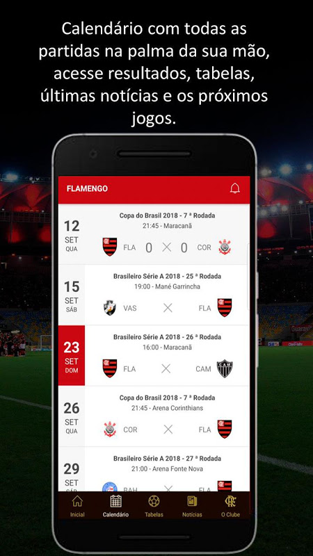 Baixe o APP da FlaTV+ para assistir os jogos do Flamengo no